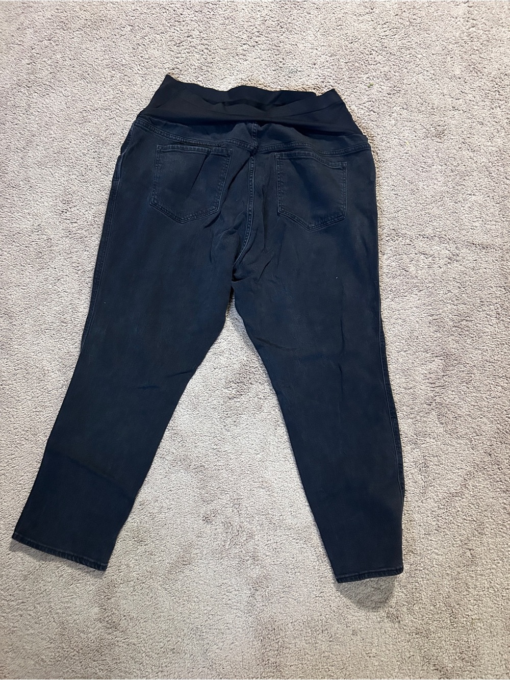 Old Navy Maternity Vintage Full Panel Black Jeans